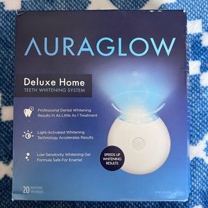 NEW AuraGlow deluxe home teeth whitening system